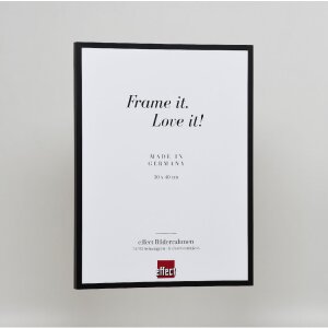 Marco de fotos de aluminio Effect Serie 2 con vidrio de museo negro 60x80 cm