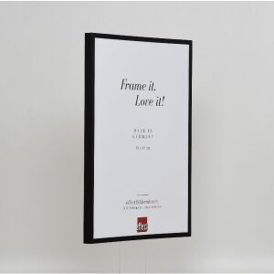 Marco de fotos de aluminio Effect Serie 2 con vidrio de museo negro 60x80 cm