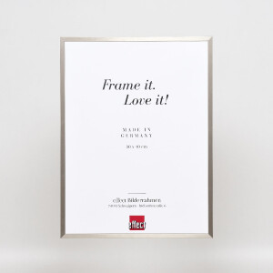 Marco de fotos de aluminio Efecto Serie 2 Vidrio de museo Gris Pulido 61x91,5 cm