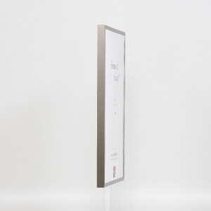 Marco de fotos de aluminio Efecto Serie 2 Vidrio de museo Gris Pulido 61x91,5 cm