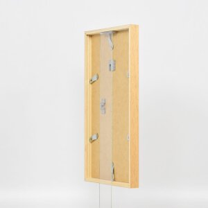 Marco efecto madera perfil 35 roble 20x28 cm cristal museo