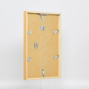 Marco efecto madera perfil 35 roble 20x28 cm cristal museo