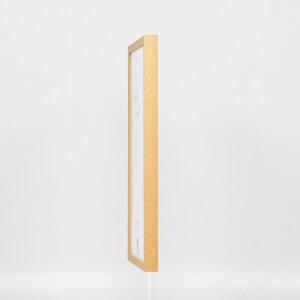 Marco efecto madera perfil 35 roble 20x28 cm cristal museo
