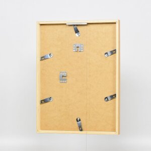 Marco efecto madera perfil 35 roble 30x40 cm cristal museo