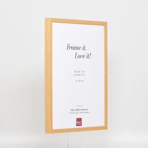 Marco efecto madera perfil 35 roble 30x40 cm cristal museo