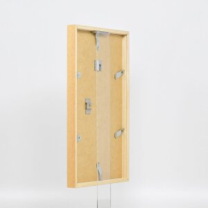 Efecto marco de madera perfil 35 roble 29,7x42 cm cristal de museo