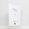 Efecto marco de madera maciza perfil 39 blanco 7x10 cm cristal de museo