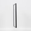 Efecto marco de madera maciza perfil 39 negro 10x10 cm cristal de museo