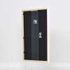 Efecto marco de madera maciza perfil 39 blanco 10x10 cm cristal de museo