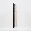 Efecto marco de madera maciza perfil 39 negro 13x13 cm cristal de museo