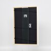 Efecto marco de madera maciza perfil 39 blanco 23x70 cm cristal de museo