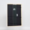 Efecto marco de madera maciza perfil 39 blanco 23x70 cm cristal de museo