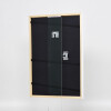 Efecto marco de madera maciza perfil 39 blanco 24x30 cm cristal de museo