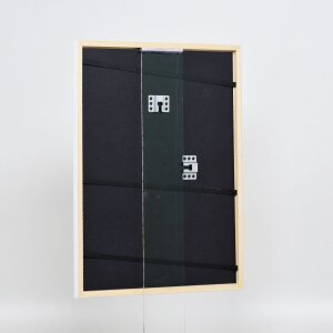 Efecto Marco de madera maciza Perfil 39 blanco 30x45 cm Vidrio Museo