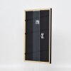 Efecto marco de madera maciza perfil 39 negro 40x60 cm cristal de museo