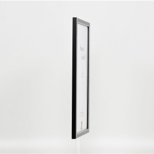 Efecto Marco de madera maciza Perfil 39 negro 42x59,4 cm Vidrio Museo