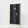 Efecto Marco de madera maciza perfil 39 negro 50x50 cm Museo de vidrio