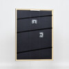 Efecto Marco de madera maciza perfil 39 negro 50x50 cm Museo de vidrio