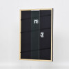 Efecto marco de madera maciza perfil 39 negro 50x60 cm cristal de museo
