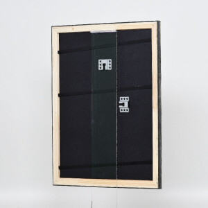 Marco de fotos de madera Effect Profil 40 Platin 13x13 cm con cristal de museo