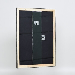 Marco de fotos de madera Efecto Profil 40 Platin 21x29,7 cm Vidrio de museo