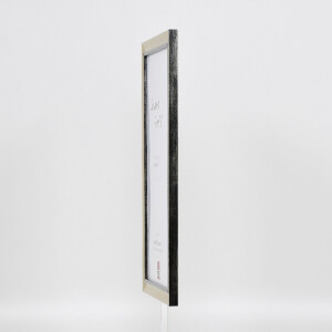 Marco de fotos de madera Effect Profil 40 Plata 35x100 cm con cristal de museo