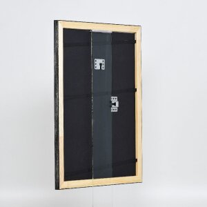 Marco de fotos de madera Effect Profil 40 Plata 62x93 cm con vidrio de museo