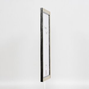 Marco de fotos de madera Effect Profil 40 Plata 70x70 cm con vidrio museo