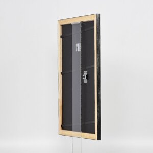 Marco de fotos de madera Effect Profil 40 Plata 61x91,5 cm con vidrio museo