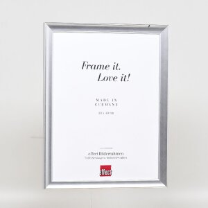 Marco de fotos de madera Effect Profil 41 Plata 18x27 cm con vidrio de museo