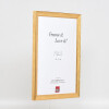 Marco de fotos de madera Effect Profil 41 Antiguo Dorado 18x32 cm con cristal de museo