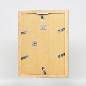 Marco de fotos de madera Effect Profil 41 Antiksilber 23x70 cm con vidrio museo