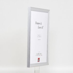 Marco de fotos de madera Effect Profil 41 Plata 30x45 cm Vidrio de museo