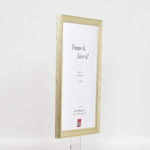 Marco de fotos de madera Effect Profil 41 Anticuario Plata 35x50 cm Vidrio de museo