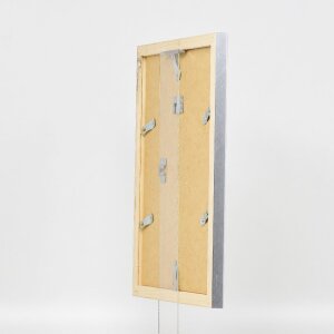 Marco de fotos de madera Effect Profil 41 Plata 50x70 cm con vidrio de museo