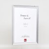 Marco de fotos de madera Effect Profil 41 Plata 14,8x21 cm Vidrio museo