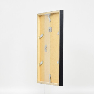 Marco de fotos Effect modelo 42 con marco de madera, vidrio museo plata, 21x28 cm