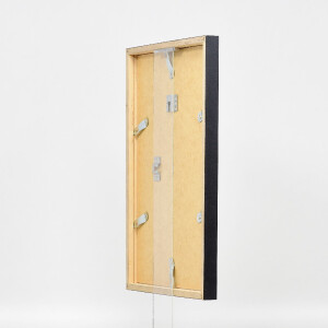 Marco de fotos de madera con perfil 42, vidrio de museo, tono antiguo oro 27x48 cm