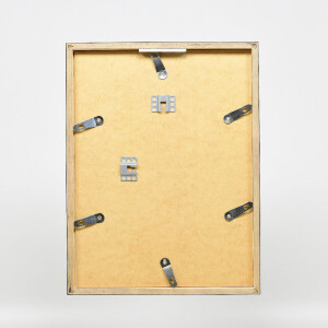 Marco de fotos de madera con perfil 42, cristal museo anthrazit, 40x40 cm