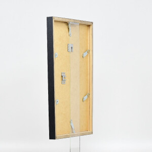 Marco de fotos de madera con perfil 42, cristal museo anthrazit, 40x40 cm