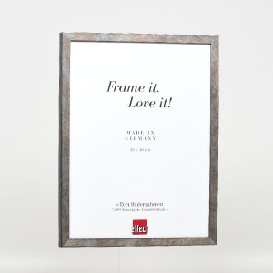 Marco de fotos de madera con perfil 42, cristal museo anthrazit, 40x40 cm