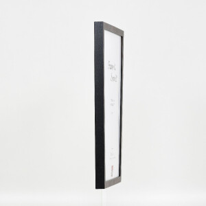 Marco de fotos de madera con perfil 42, cristal museo anthrazit, 40x40 cm