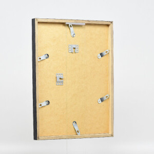 Marco de fotos Effect Holzprofil 42 con vidrio de museo anthrazit 50x50 cm