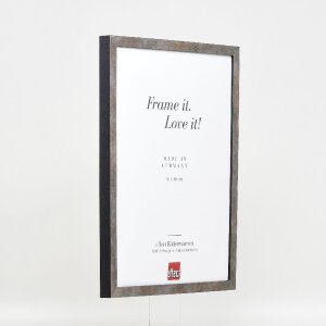 Marco de fotos Effect Holzrahmen Holzprofil 42 con vidrio de museo anthrazit 62x93 cm