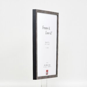 Marco de fotos Effect Holzrahmen Holzprofil 42 con vidrio de museo anthrazit 62x93 cm