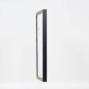 Marco de fotos Effect con perfil de madera 42 cristal de museo antikgold 70x70 cm