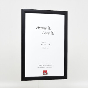 Marco de fotos de madera Effect Profil 43 negro 21x28 cm con cristal de museo