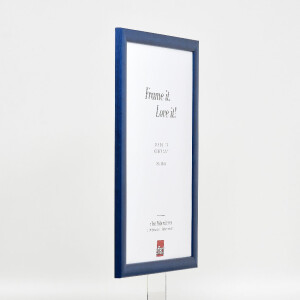 Marco de fotos de madera Effect Profil 43 royalblau 23x70 cm con cristal museo
