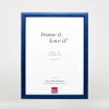 Marco de fotos de madera Effect Profil 43 royalblau 23x70 cm con cristal museo