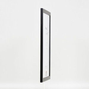 Marco de fotos de madera Effect Profil 43 Negro 35x100 cm con cristal de museo